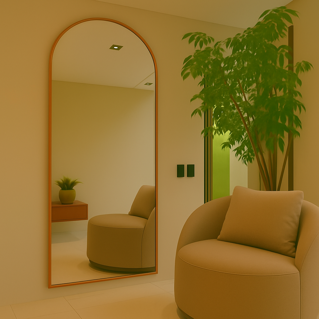 Espelho Vitral Creta Extra Grande Metal