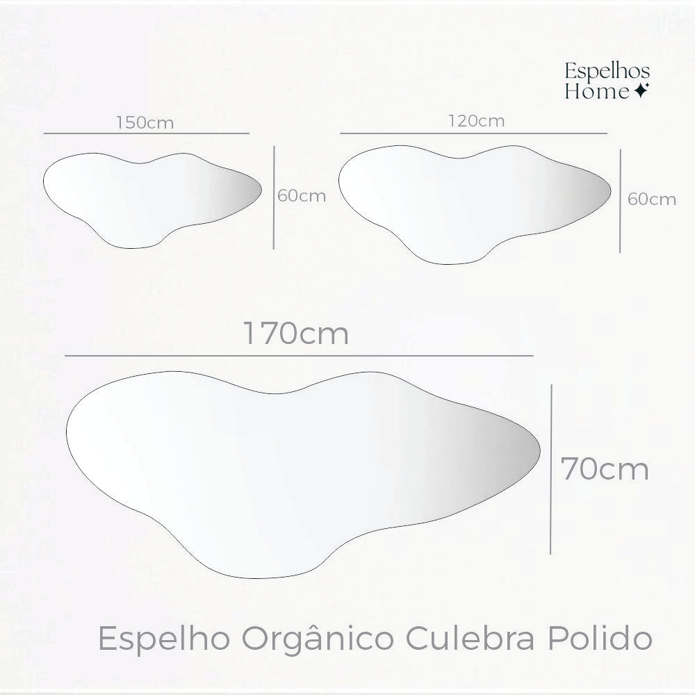 Espelho Orgânico Culebra Polido