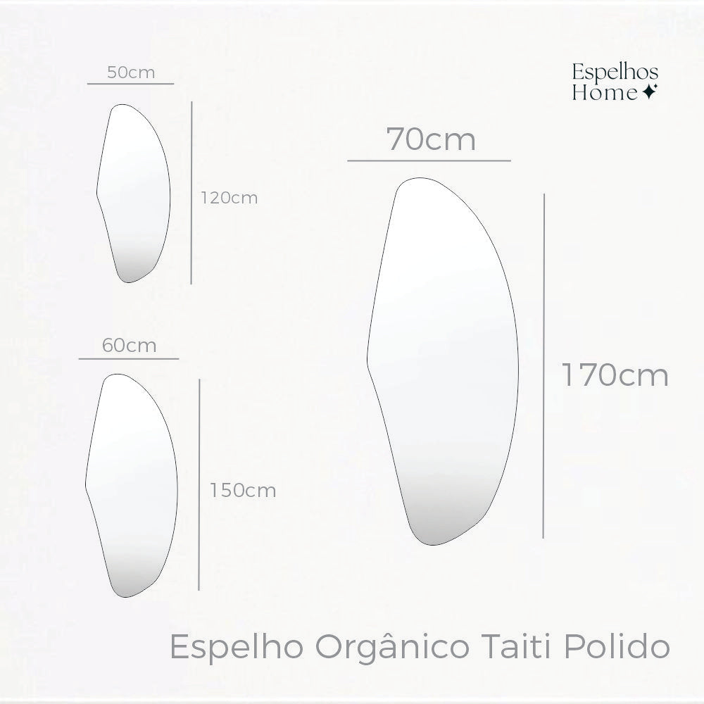 Espelho Orgânico Taiti Polido