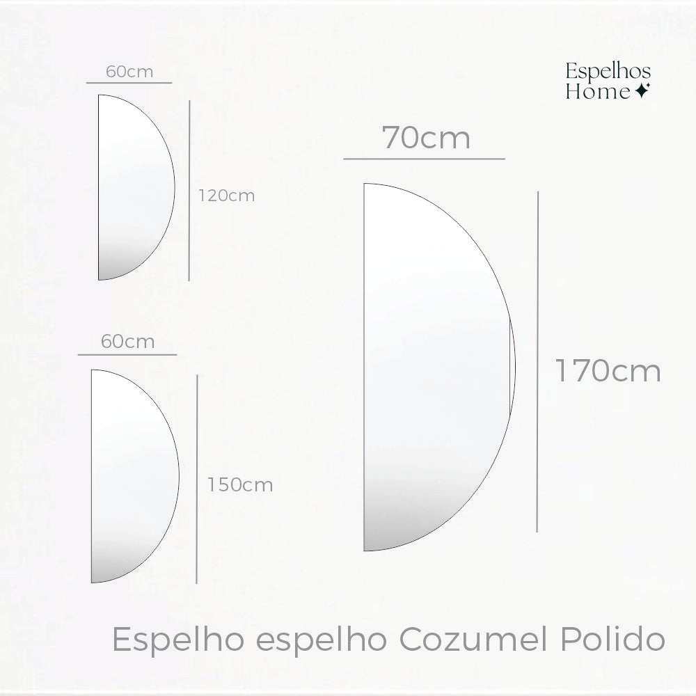 Espelho espelho Cozumel Polido