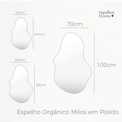 Espelho Orgânico Milos Polido