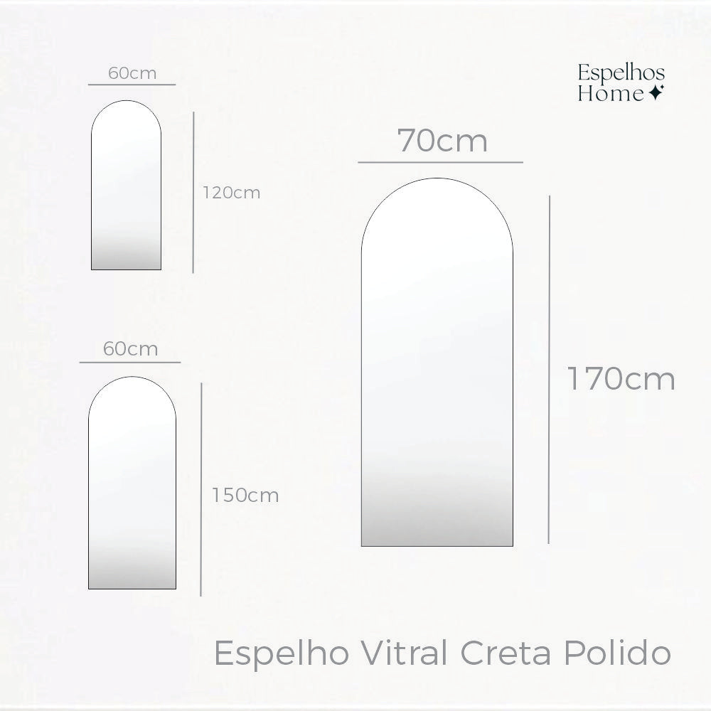 Espelho Vitral Creta metal