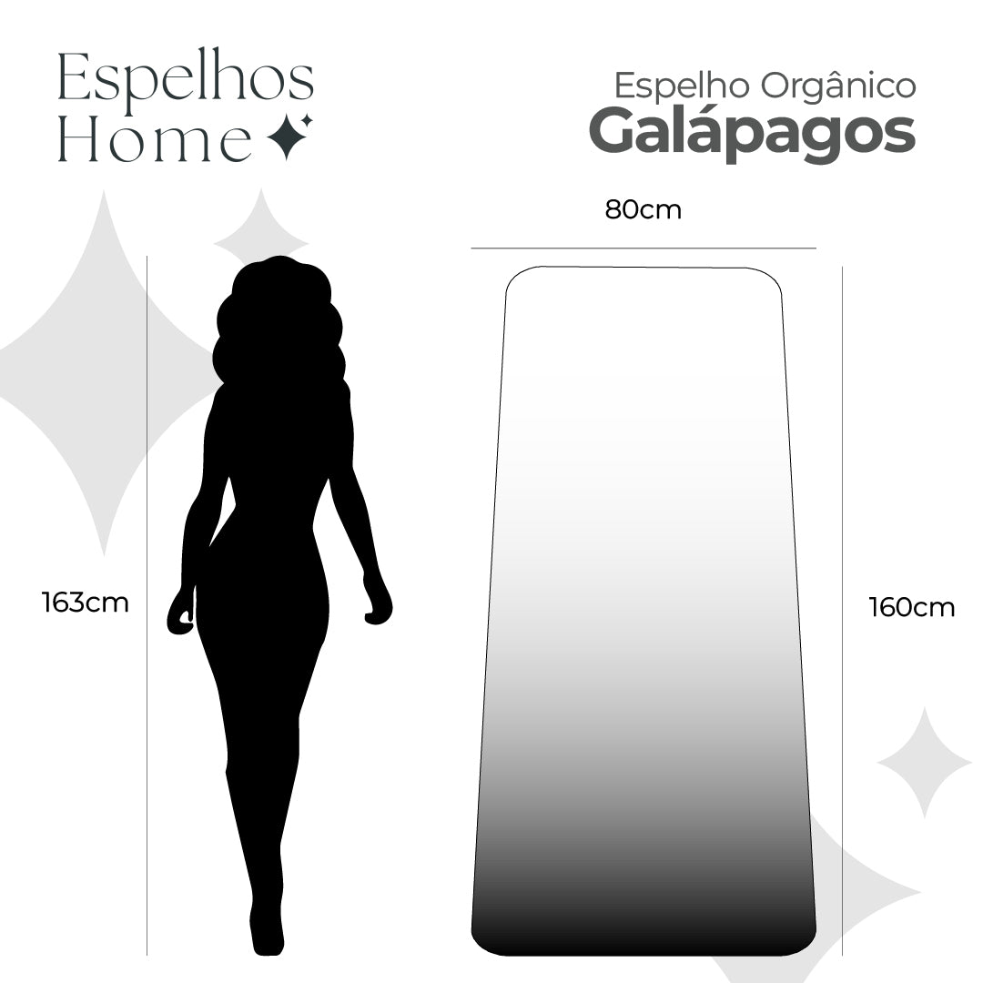 Espelho Galápagos Extra Grande Polido