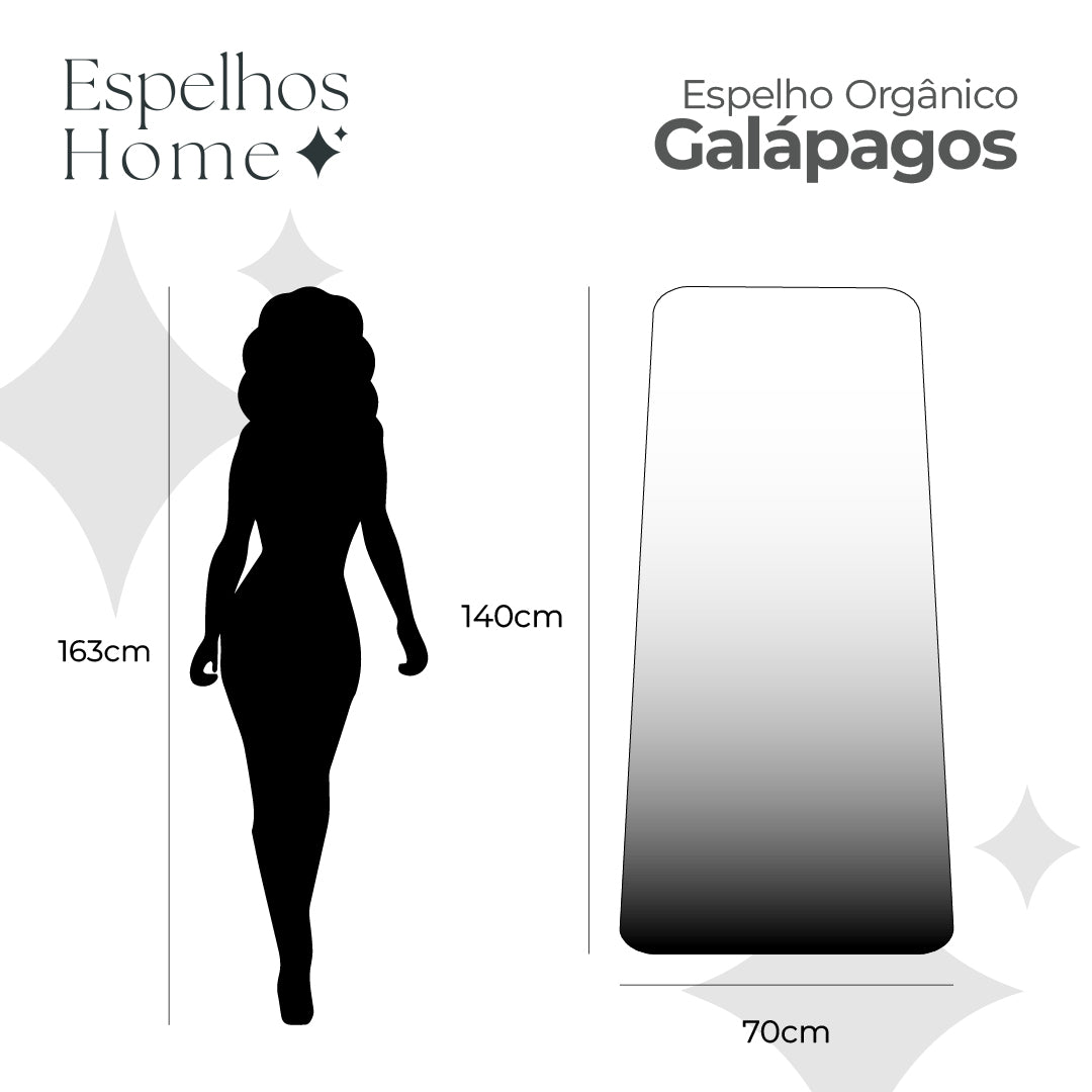 Espelho Galápagos Extra Grande Polido