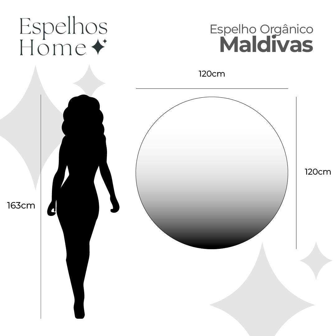 Espelho Maldivas em Couro