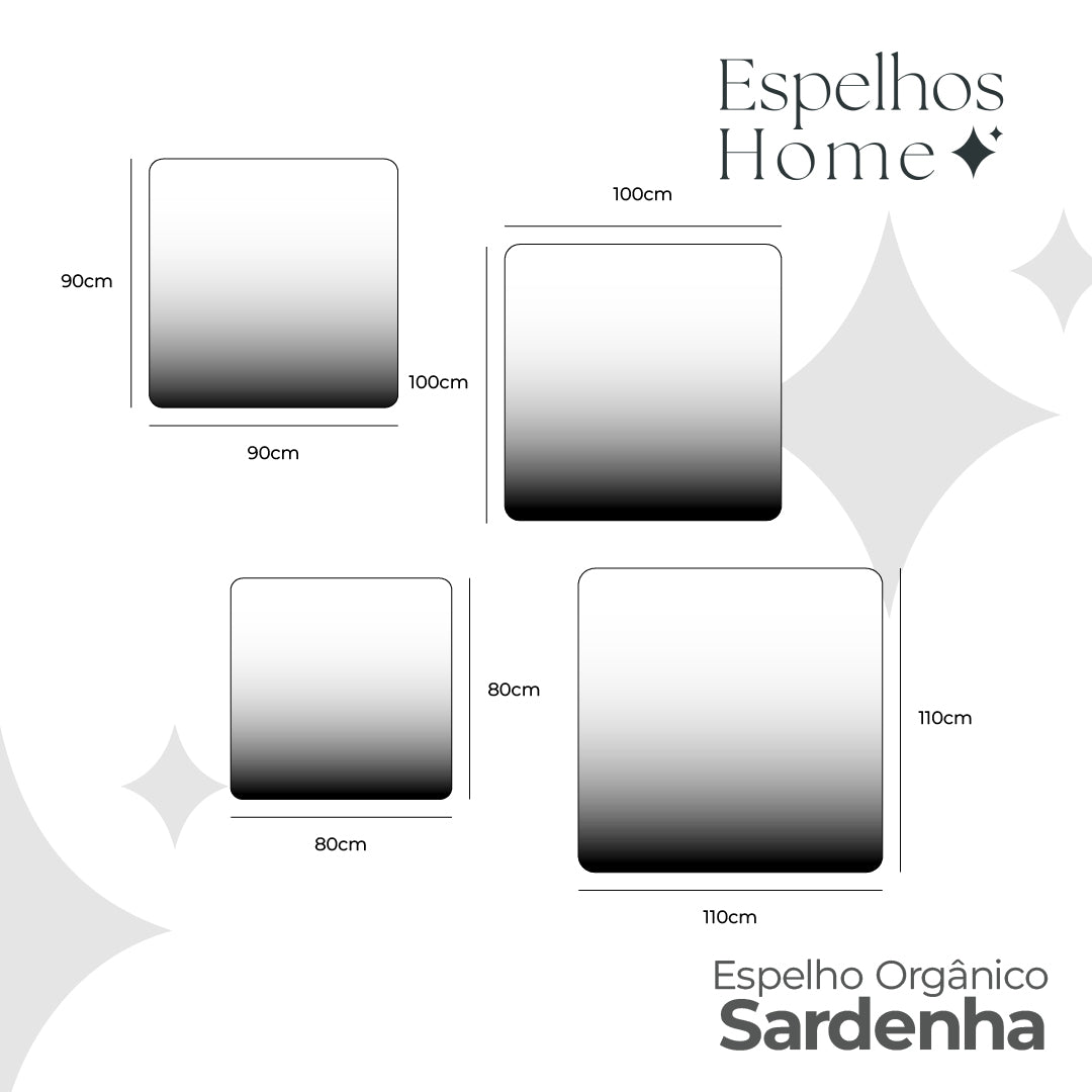 Espelho Sardenha Polido