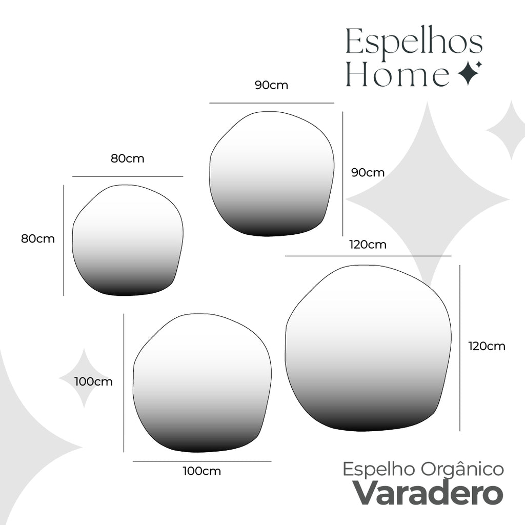 Espelho Varadero em Couro