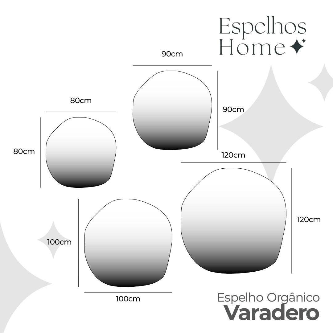 Espelho Varadero em Couro